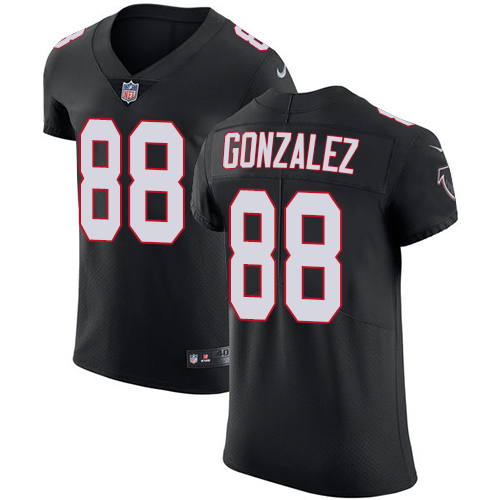 Nike Falcons #88 Tony Gonzalez Black Alternate Men's Stitched NFL Vapor Untouchable Elite Jersey - Click Image to Close